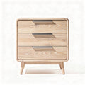Comò in legno con tre cassetti dimensioni 40 x 40 x 50cm color naturale
