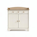 Mobiletto in legno bianco con due ante e tre cassetti 60 x 40 x 80cm